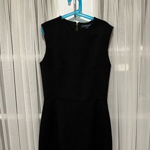 French Connection black wool sleeveless sheath dress XS / 4
